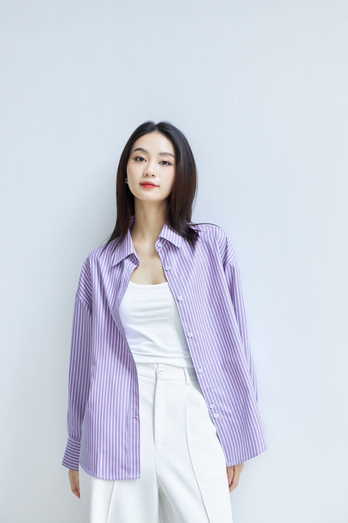Áo Sơ Mi Sọc Oversize FAS294