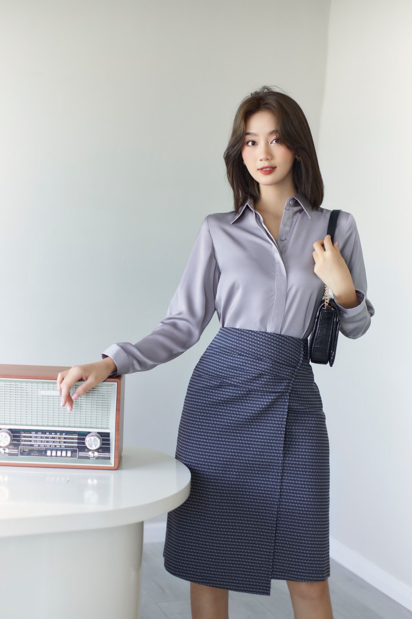 Chân Váy Chữ A Nhún Trước FVA017