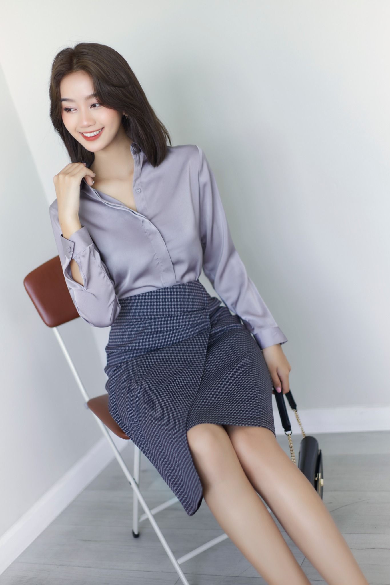 Chân Váy Chữ A Nhún Trước FVA017