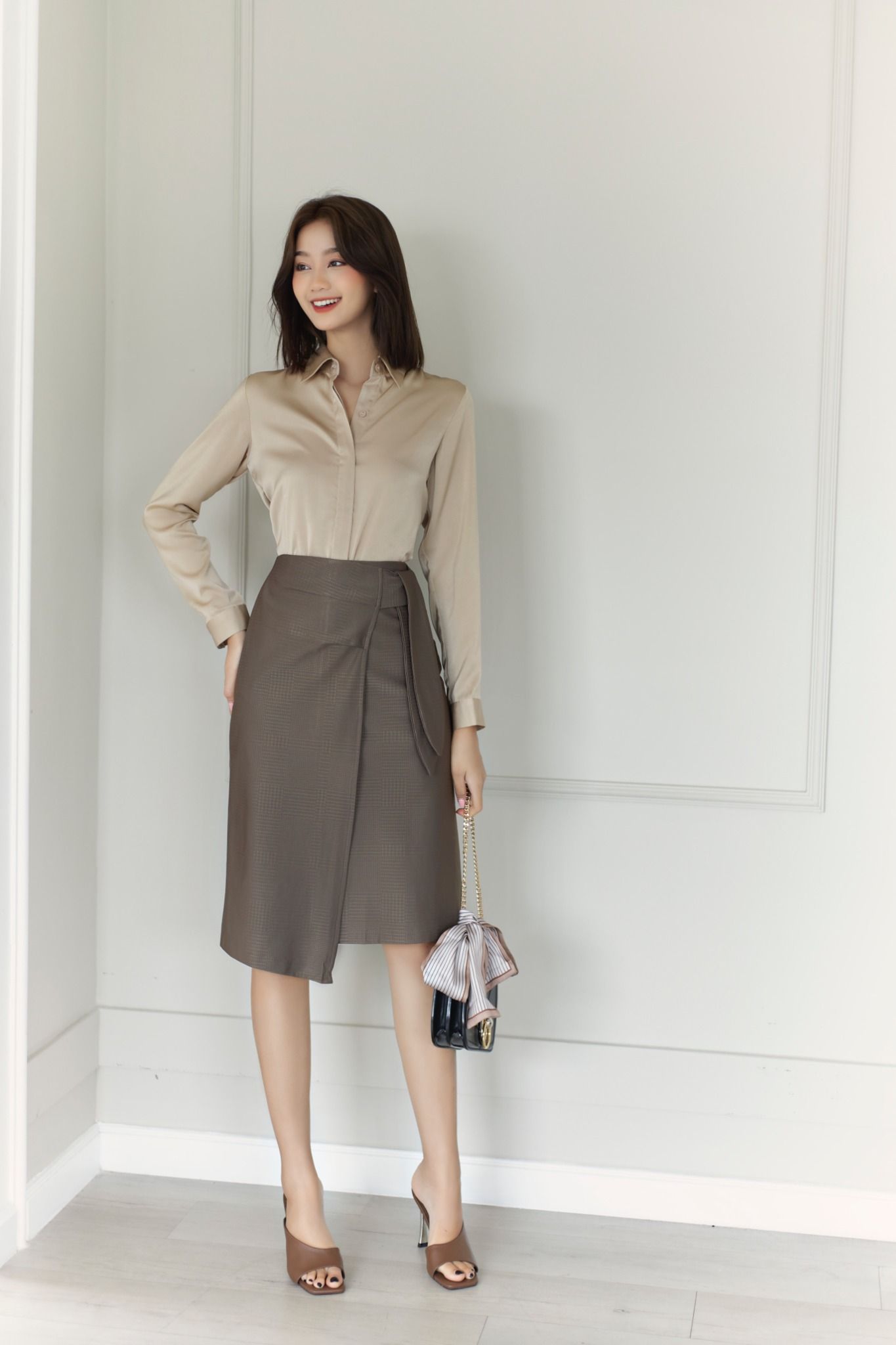 Chân Váy Chữ A Tai Thỏ FVA020