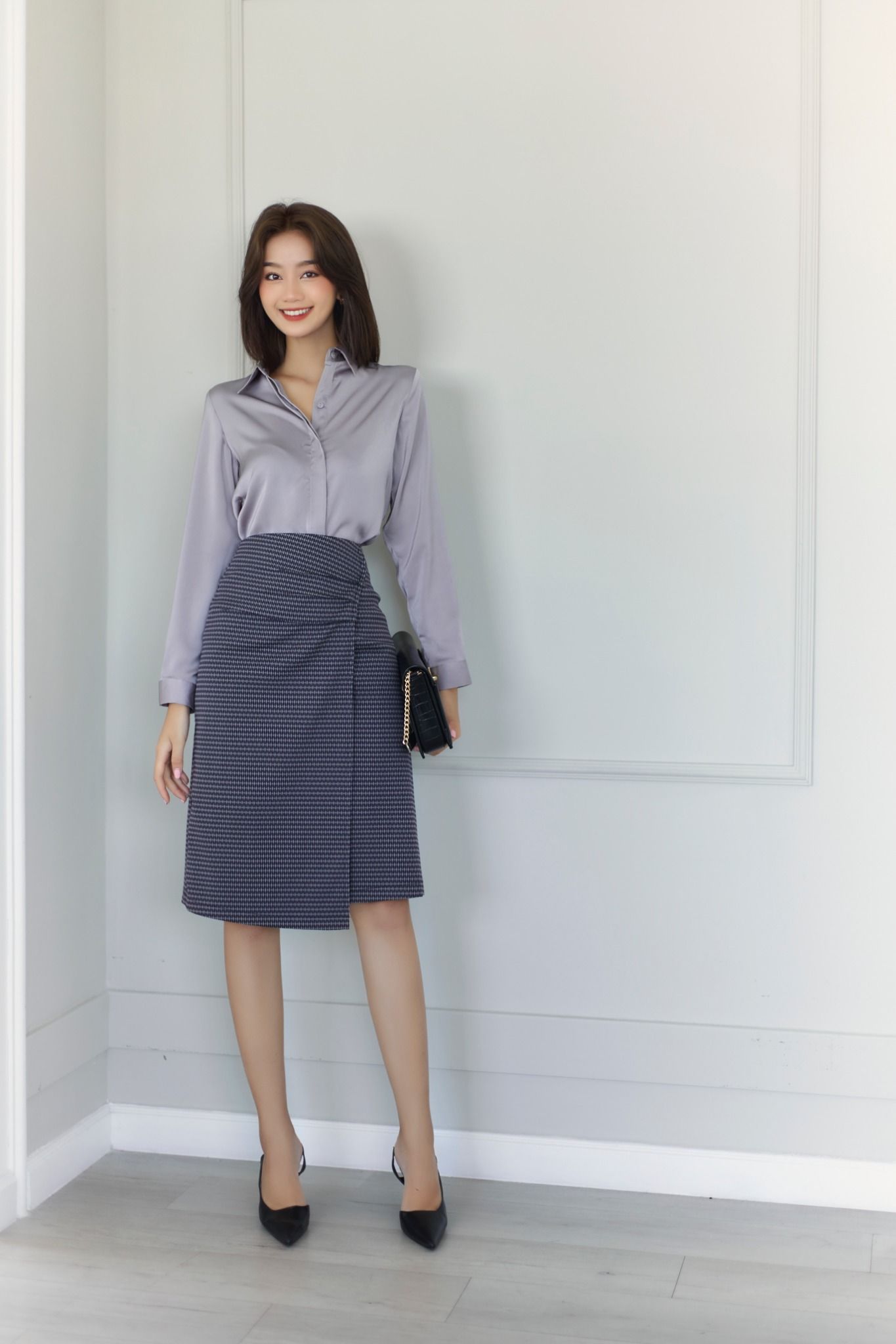 Chân Váy Chữ A Nhún Trước FVA017