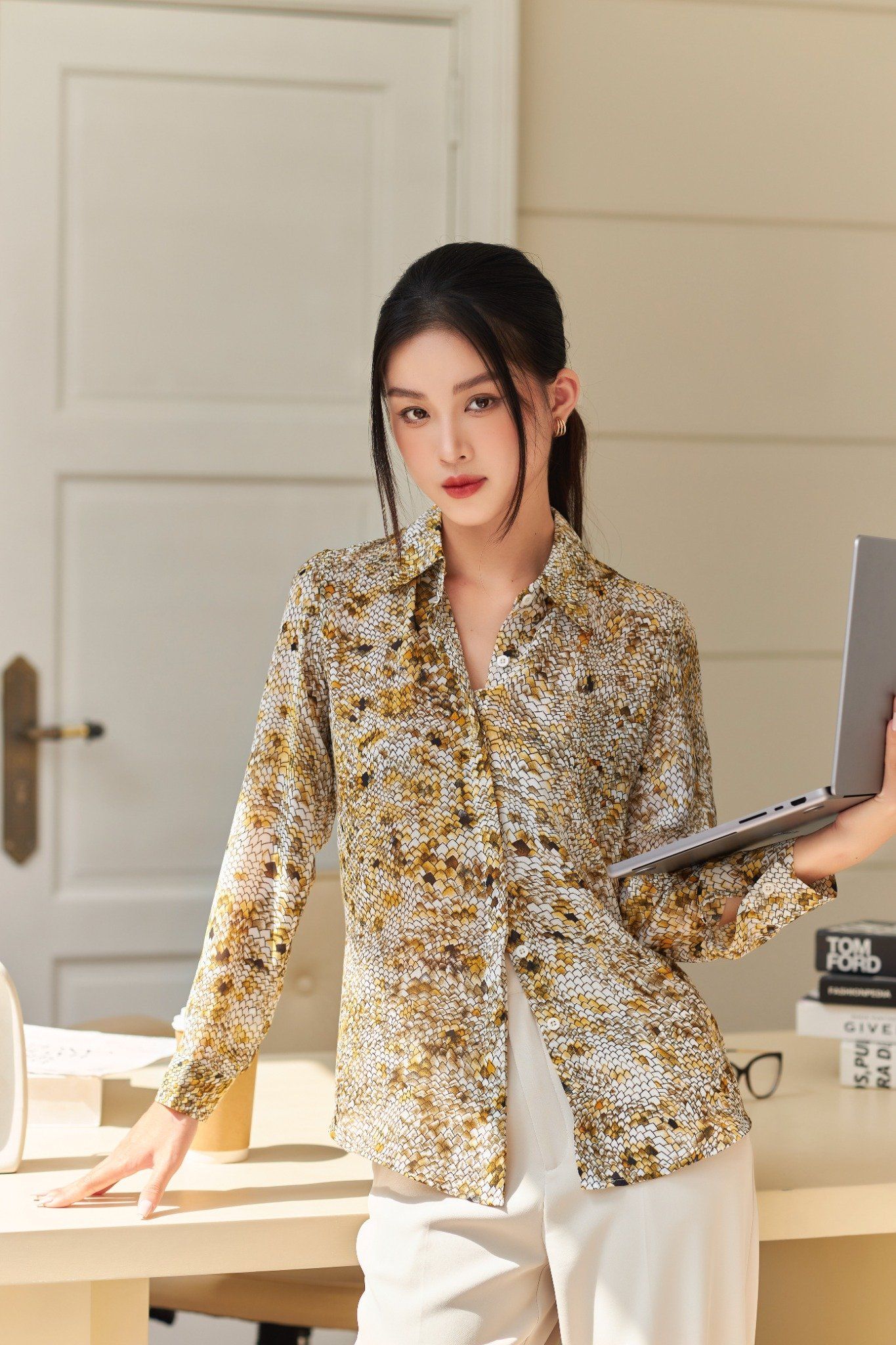 Áo Sơ Mi Họa Tiết FAS256