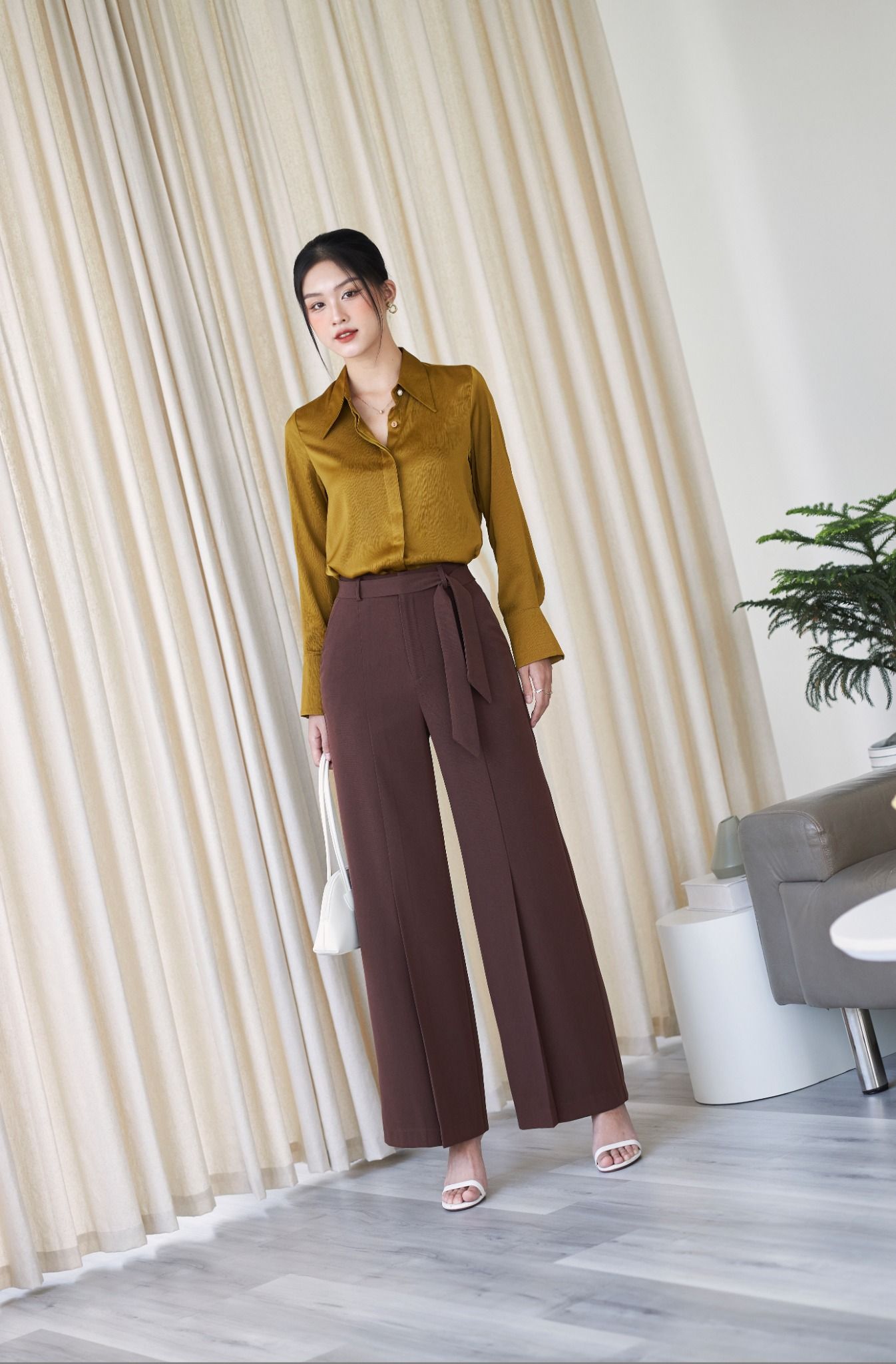 Áo Sơ Mi Cúc Ngọc Trai FAS253