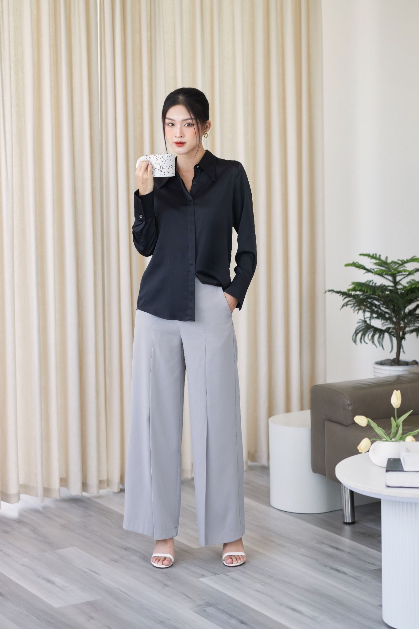Áo Sơ Mi Cúc Ngọc Trai FAS253