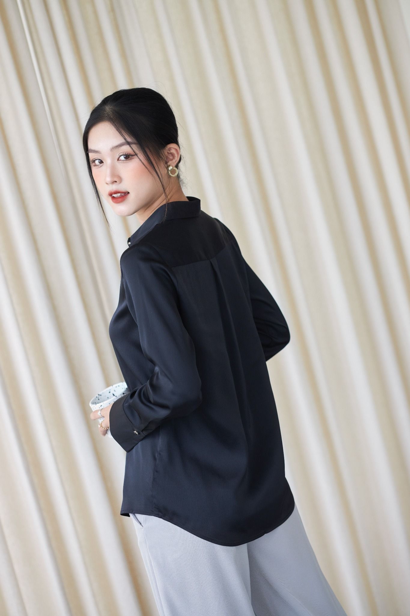 Áo Sơ Mi Cúc Ngọc Trai FAS253