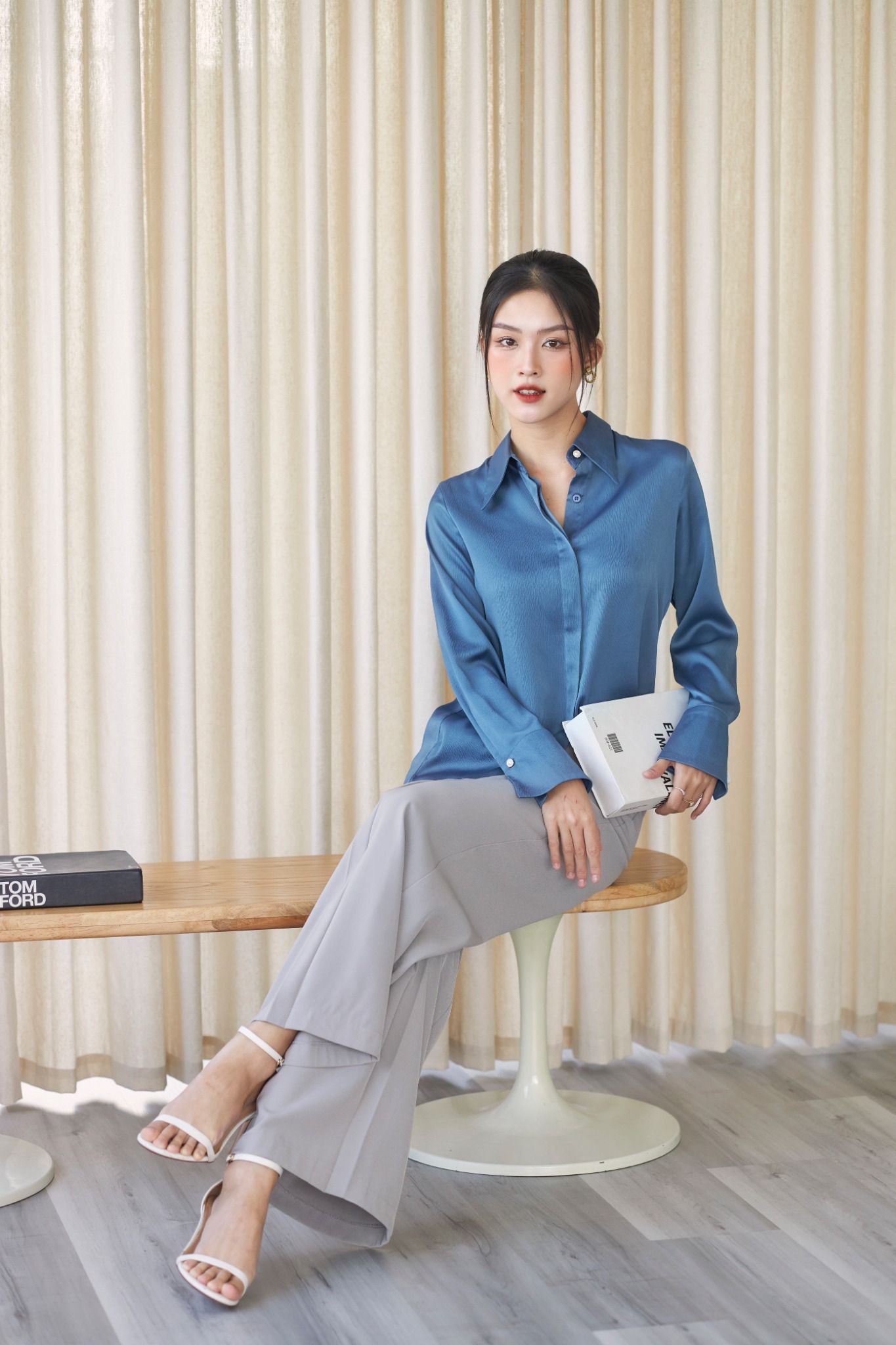 Áo Sơ Mi Cúc Ngọc Trai FAS253