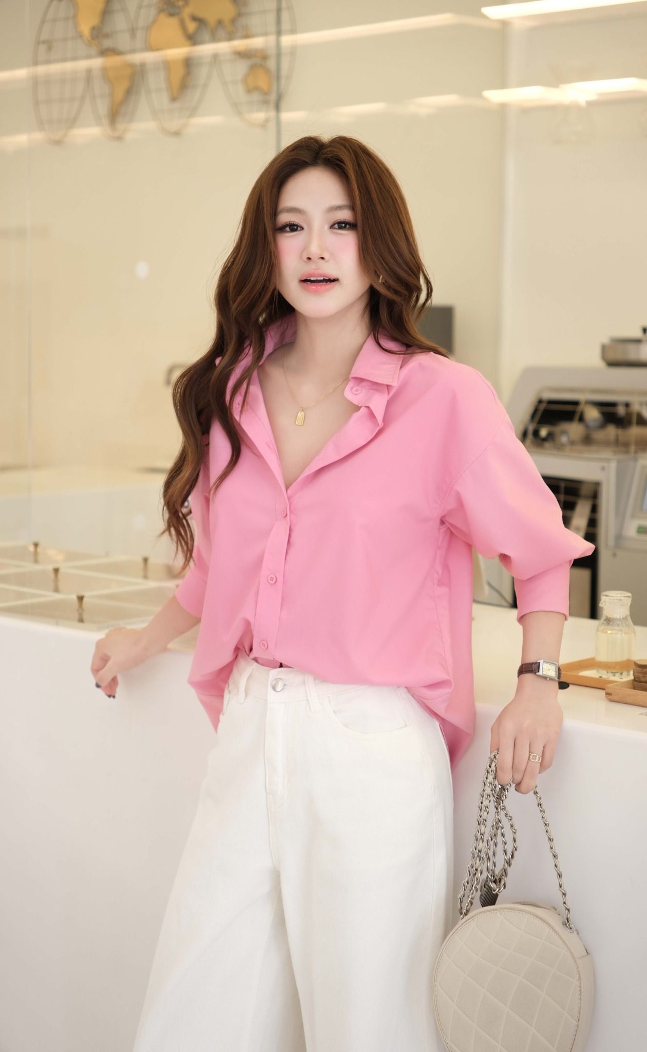 Áo Sơ Mi Trơn Oversize FAS291