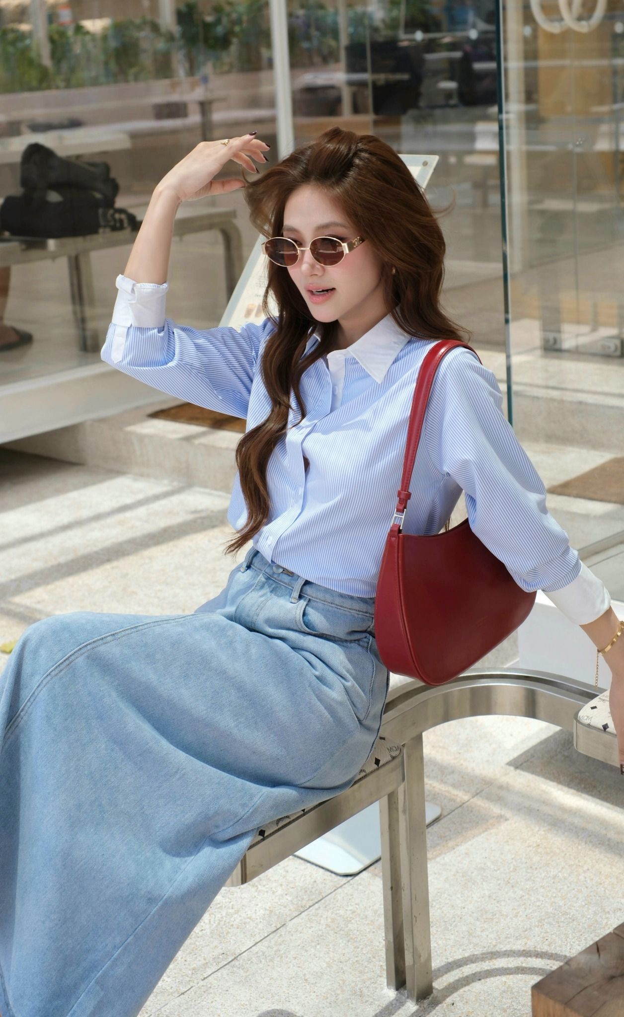 Áo Sơ Mi Sọc Phối Classic FAS369