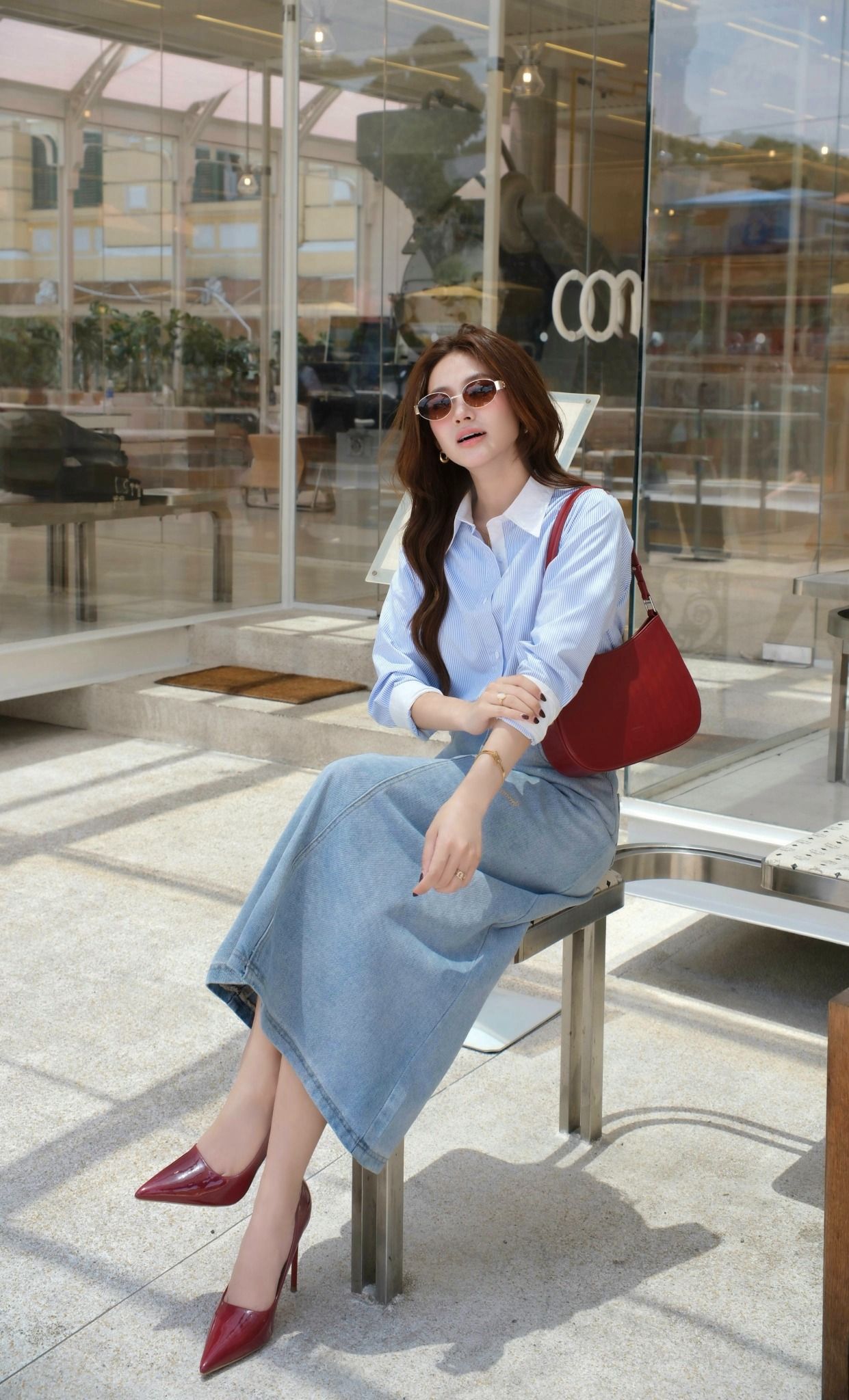Áo Sơ Mi Sọc Phối Classic FAS369
