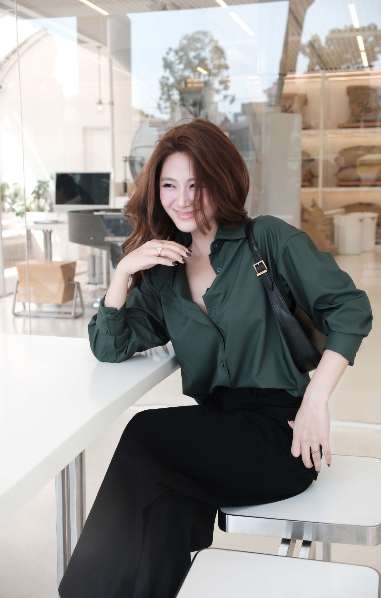 Áo Sơ Mi Trơn Oversize FAS291
