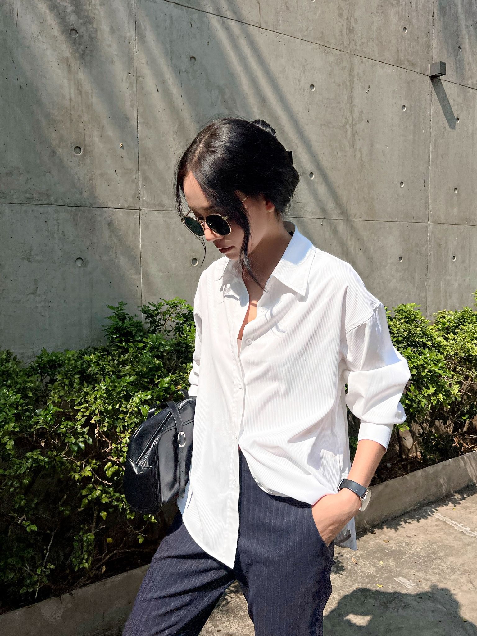 Áo Sơ Mi Sọc Oversize FAS292