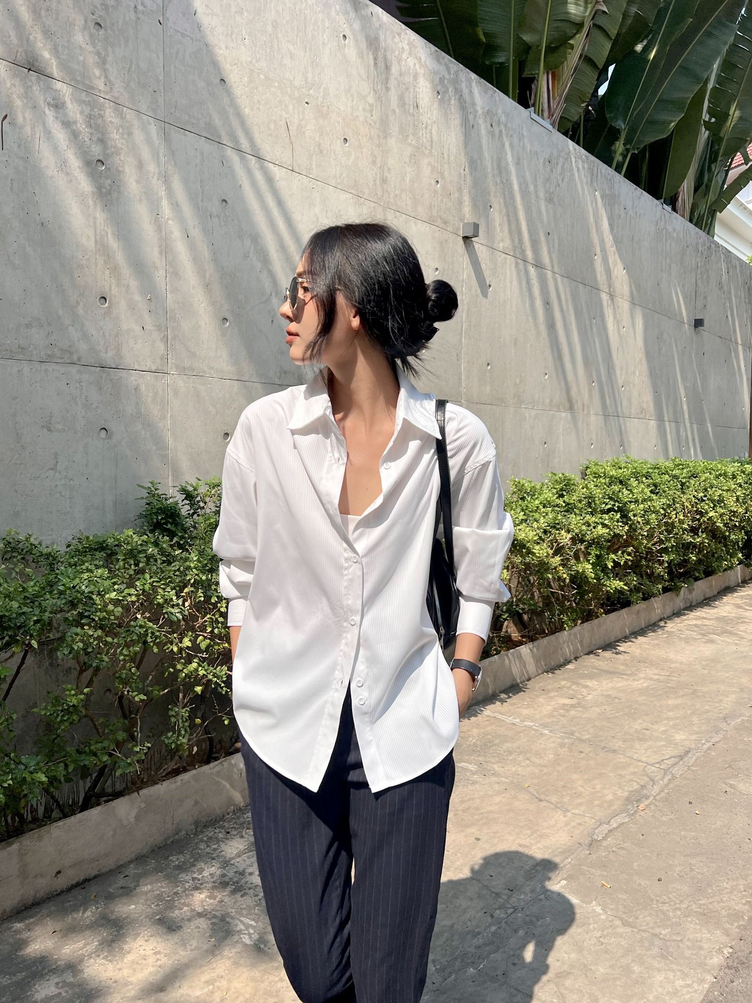 Áo Sơ Mi Sọc Oversize FAS292
