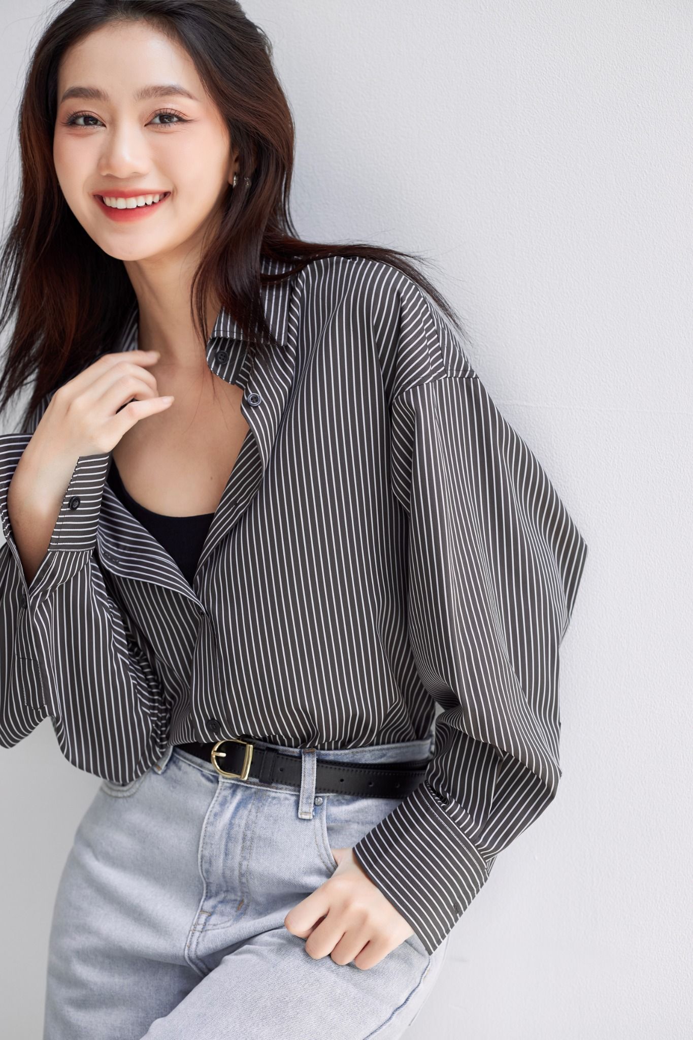 Áo Sơ Mi Sọc Oversize FAS294