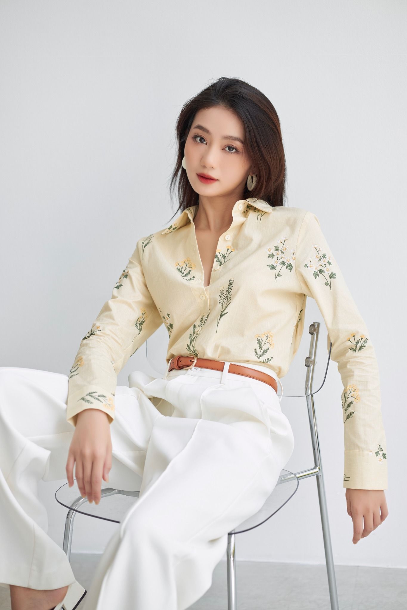 Áo Sơ Mi Hoa Cúc Regular FAS295