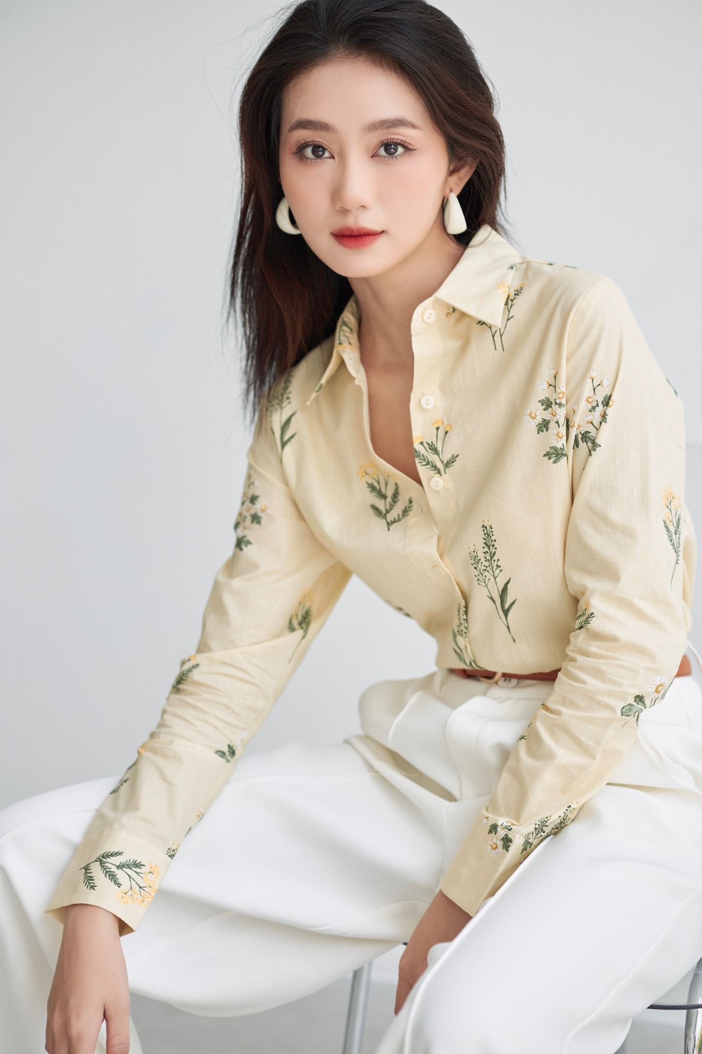 Áo Sơ Mi Hoa Cúc Regular FAS295
