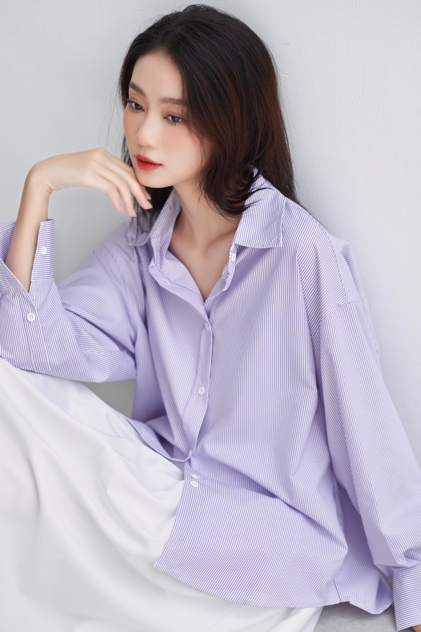 Áo Sơ Mi Sọc Oversize FAS298