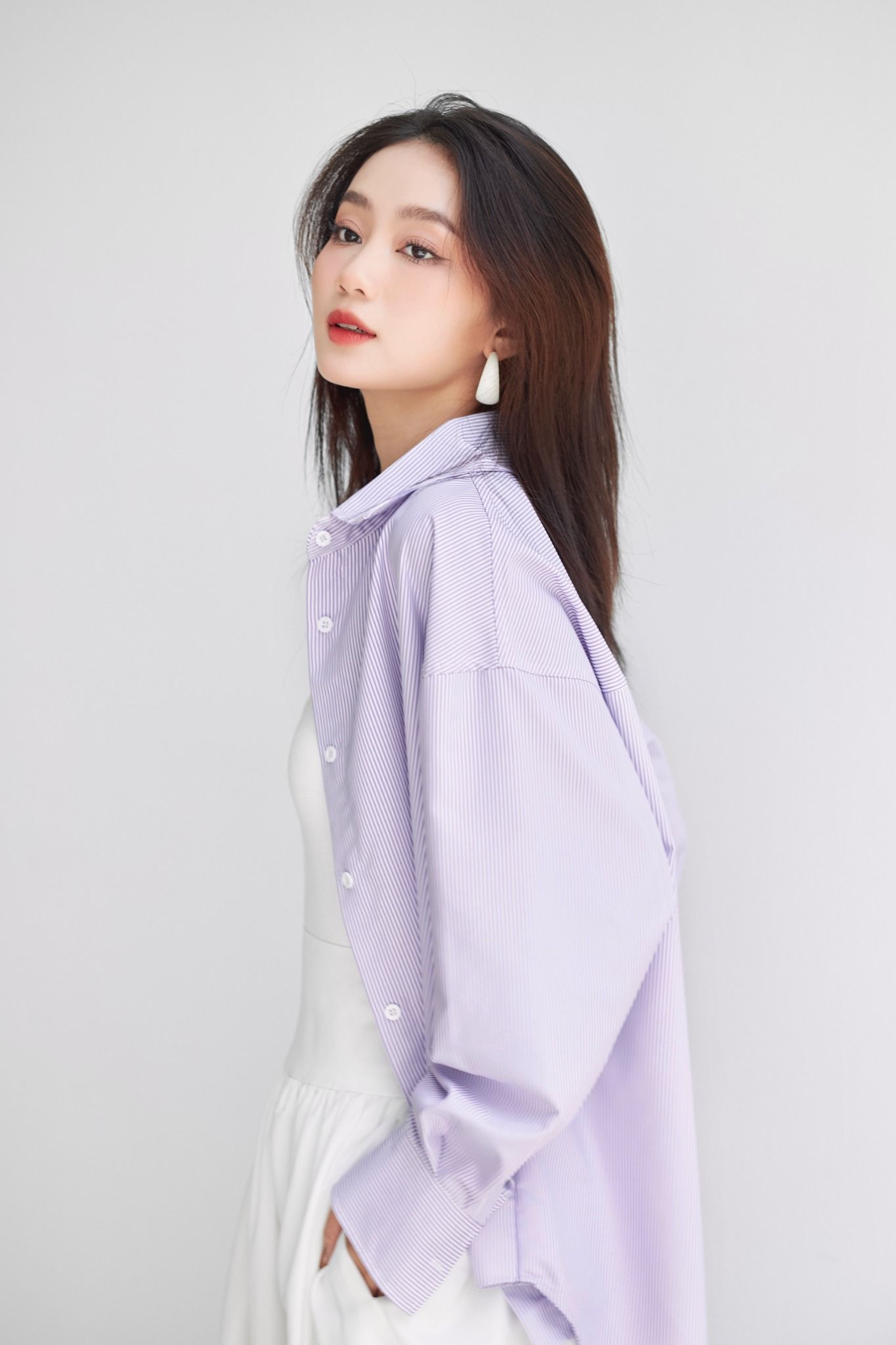 Áo Sơ Mi Sọc Oversize FAS298