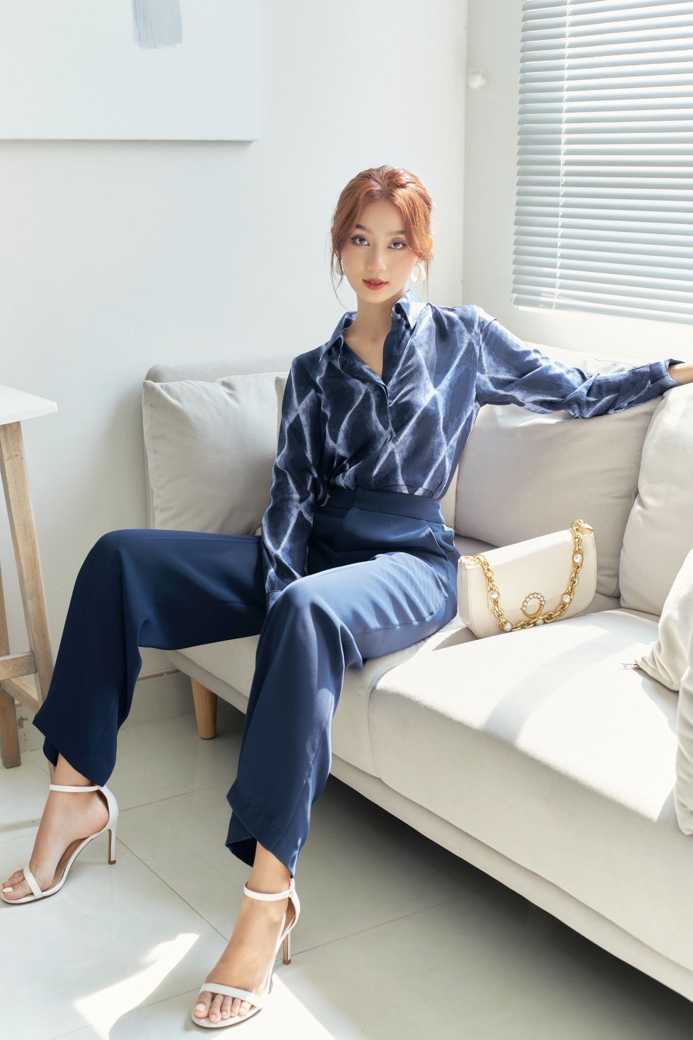 Áo Sơ Mi Hình Thoi FAS206