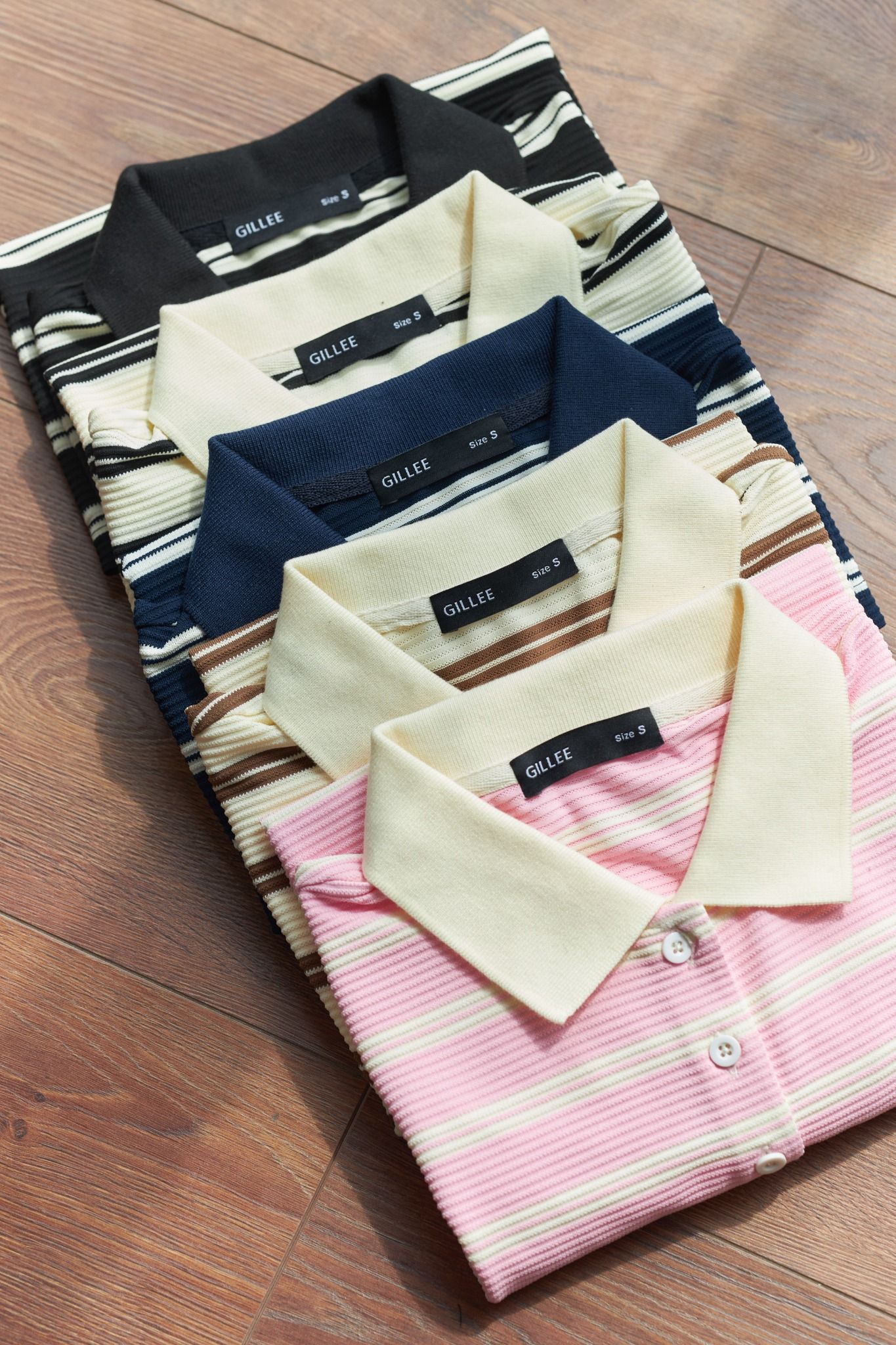 Áo Thun Polo Sọc Ngang FAP077