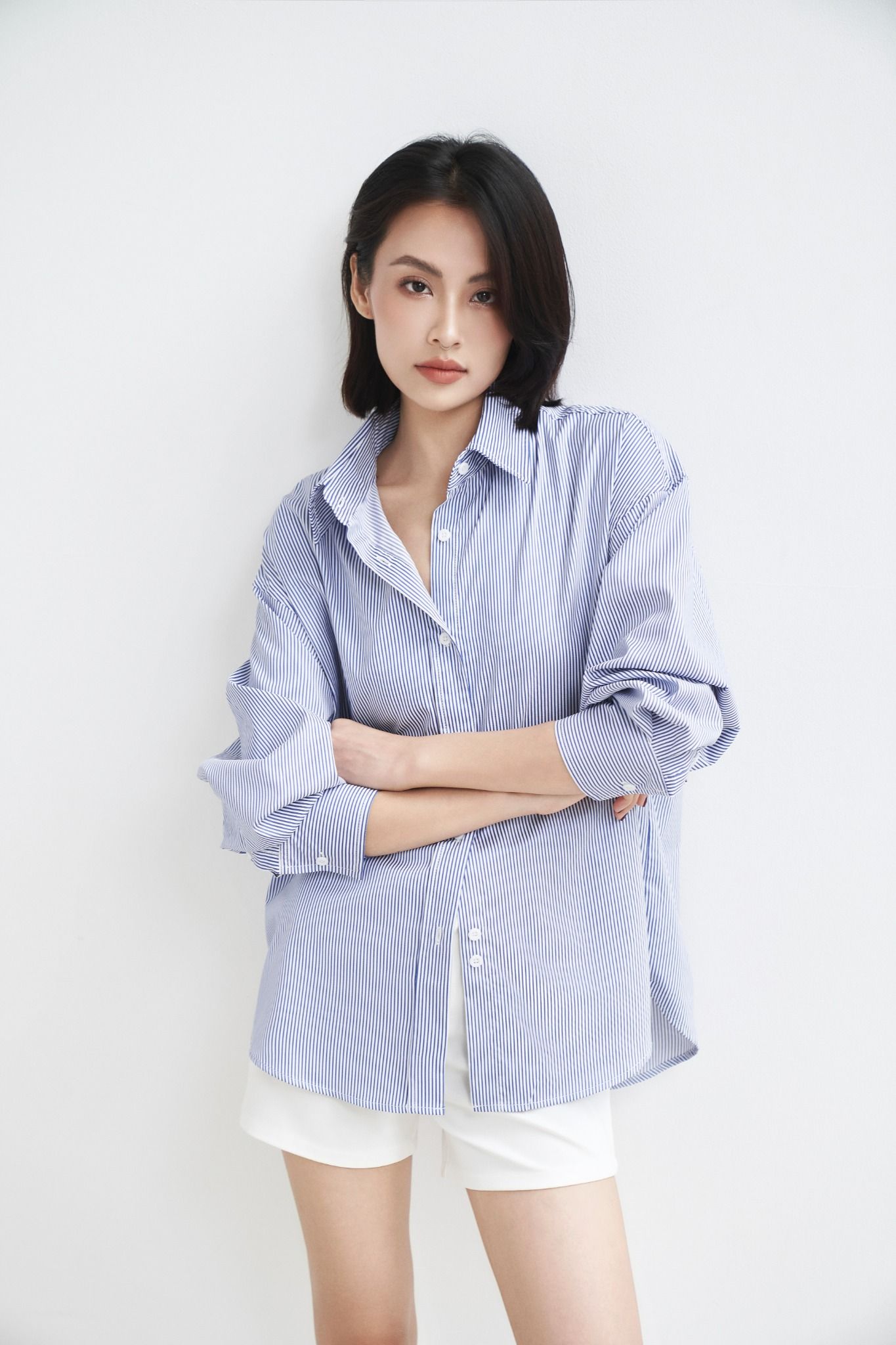 Áo Sơ Mi Sọc Oversize FAS292