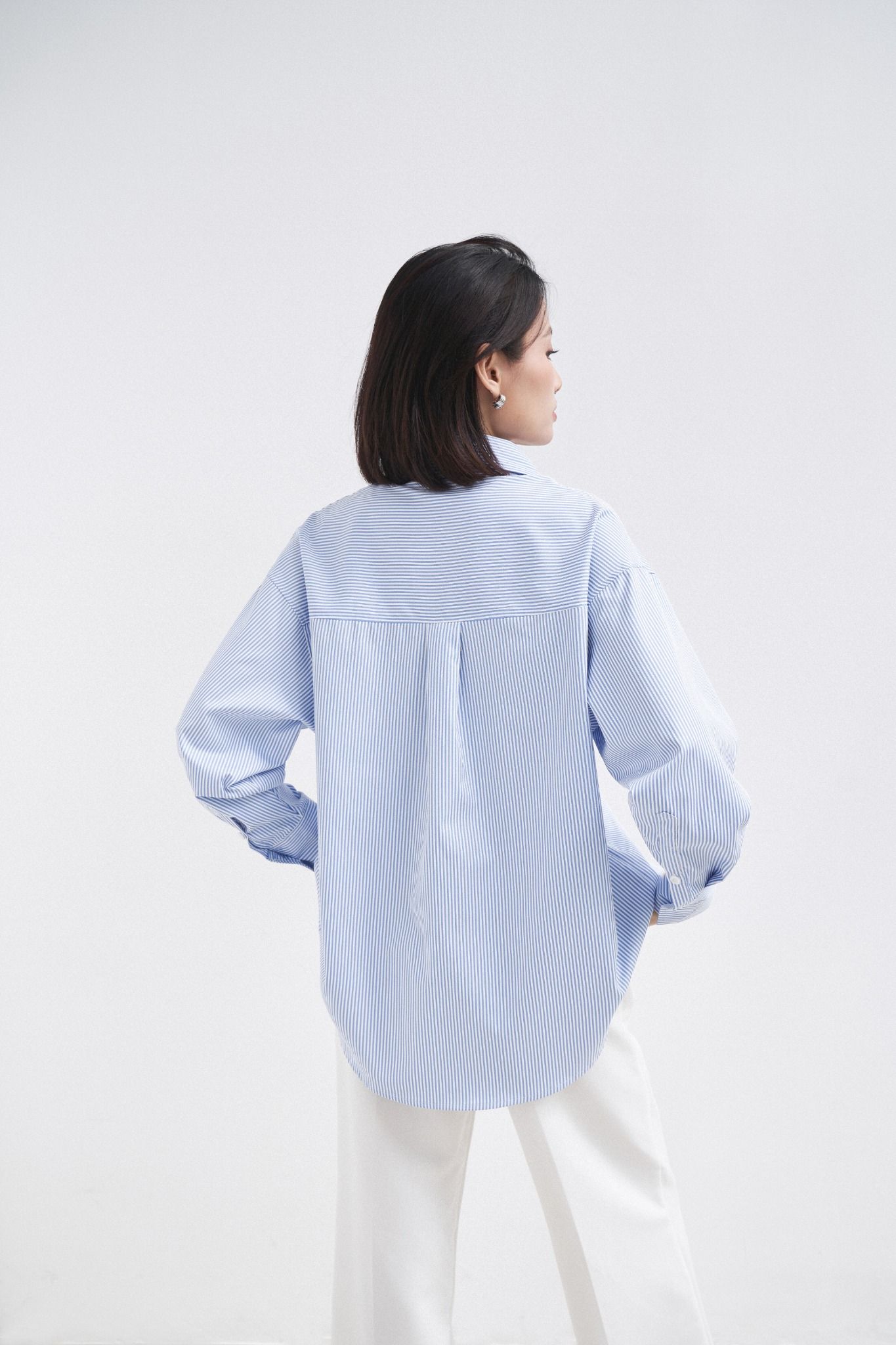 Áo Sơ Mi Sọc Oversize FAS292