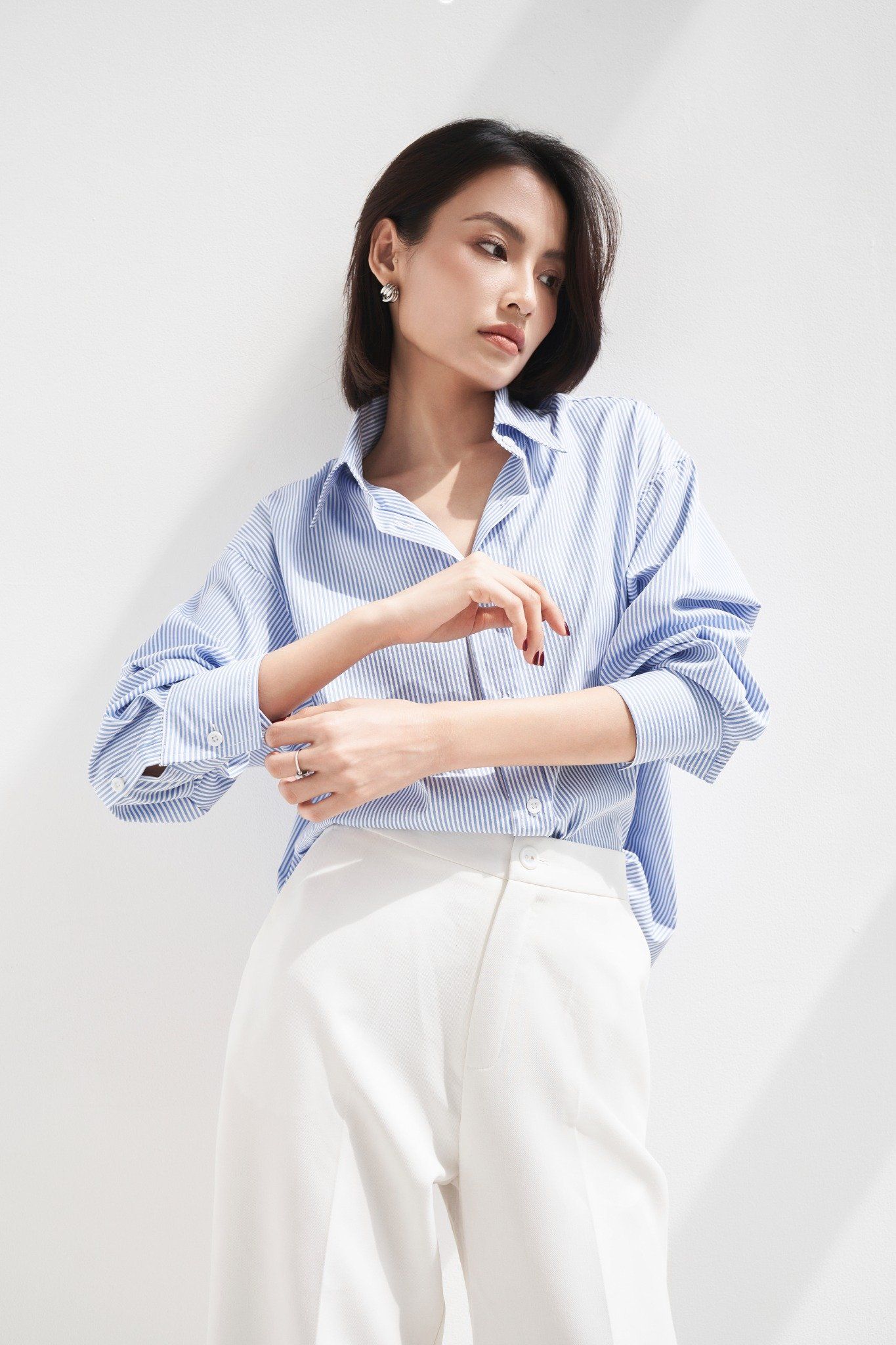 Áo Sơ Mi Sọc Oversize FAS292