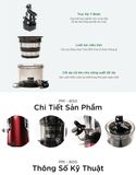 Máy ép chậm hoa quả PROMIX PM-800 - Nhập Khẩu Chính Hãng