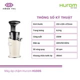 Máy ép chậm Hurom H100S - Nhập Khẩu Chính Hãng
