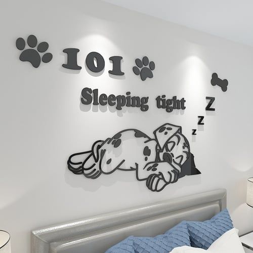 Tranh mica EPeBen dán tường nổi 3d hình Sleeping Tight decor trang trí Phòng cho bé, Phòng ngủ, Phòng khách,Mầm non