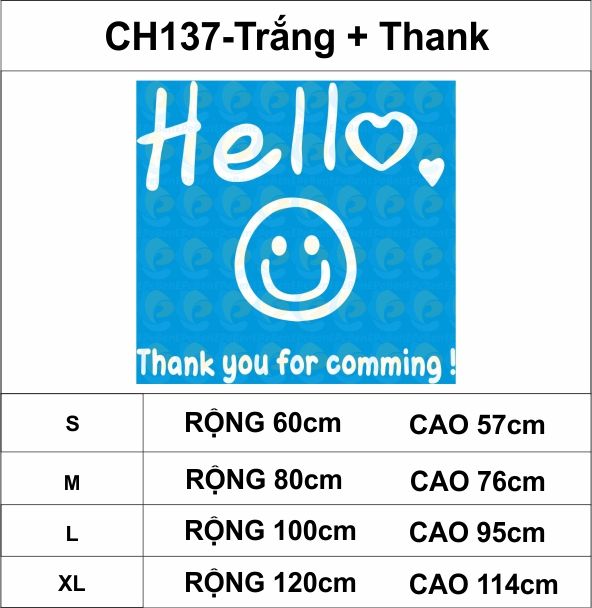 Tranh mica EPeBen dán tường nổi 3d hình Welcome hello mặt cười decor trang trí quán trà sữa, cửa hàng, spa, salon