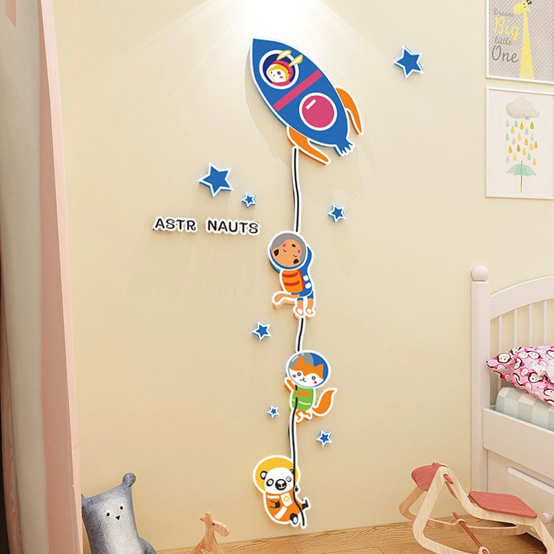 Tranh Fomex EPeBen dán tường nổi 3d Hình Khám Phá Vũ Trụ decor trang trí Phòng ngủ, phòng giải trí, Phòng học, Mầm non