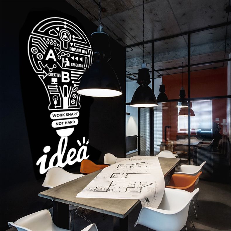 Tranh mica EPeBen dán tường nổi 3d hình Idea decor trang trí Phòng làm việc, Phòng ngủ, Phòng khách