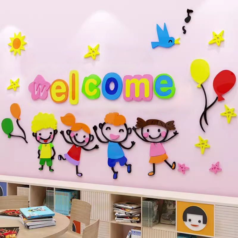 Tranh mica EPeBen dán tường nổi 3d hình Thế Giới Đại Dương decor trang trí Phòng cho bé, Phòng ngủ, Phòng khách,Mầm non