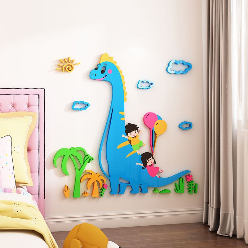 Tranh mica EPeBen dán tường nổi 3d hình Khủng Long Vui NHộn decor trang trí Phòng cho bé, Phòng ngủ, Phòng khách,Mầm non