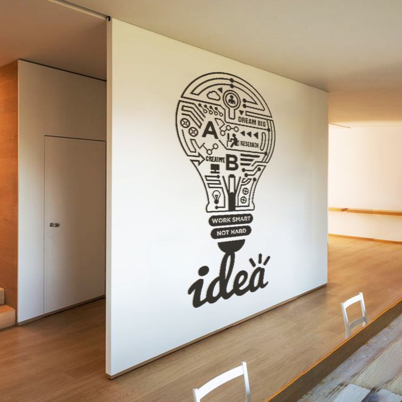 Tranh mica EPeBen dán tường nổi 3d hình Idea decor trang trí Phòng làm việc, Phòng ngủ, Phòng khách