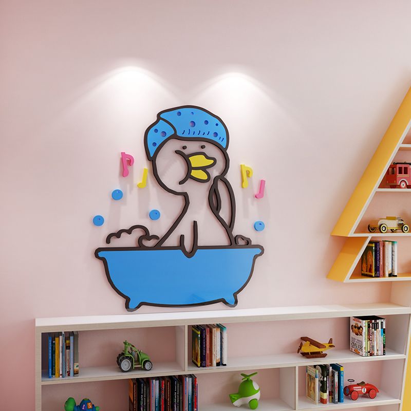 Tranh mica EPeBen dán tường nổi 3d hình lớp học của bé vui vẻ mỗi ngày, Happy everyday trang trí phòng cho bé, mầm non