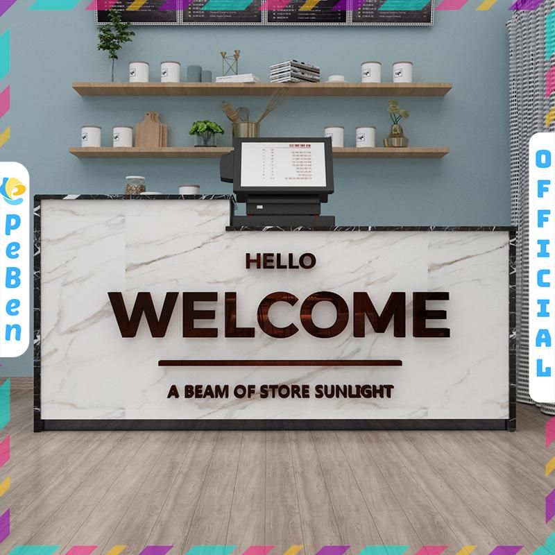 Tranh mica EPeBen dán tường nổi 3d hình Welcome Dán Quầy Thu Ngân decor trang trí Cửa Hàng, Quán Cafe