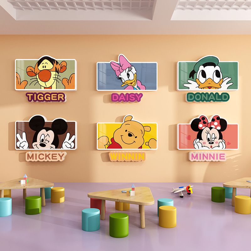 Tranh Fomex EPeBen dán tường nổi 3d Hình Mickey và những người bạn decor trang trí Phòng cho bé, Phòng ngủ, Mẫu giáo