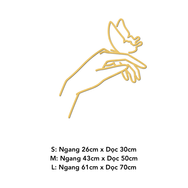Tranh mica EPeBen dán tường nổi 3d hình Cô Gái phong cách decor trang trí Phòng Khách, Phòng Ngủ