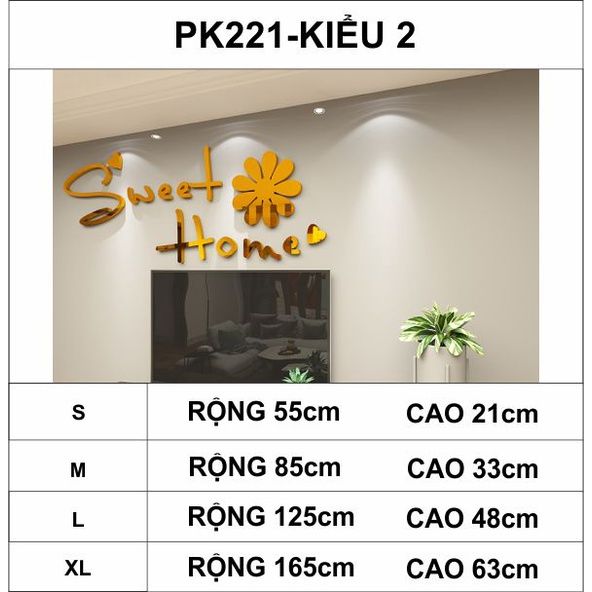 Tranh mica EPeBen dán tường nổi 3d hình Sweet Home decor trang trí nhà cửa, phòng khách, phòng ngủ