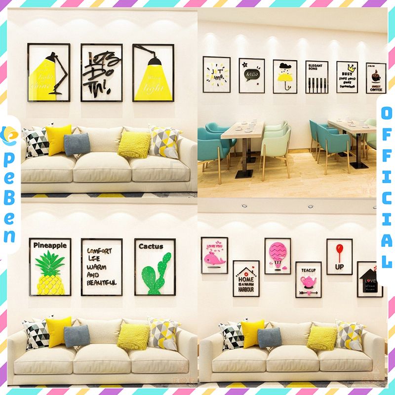 Tranh mica EPeBen dán tường nổi 3d hình Khung Tranh Nhiều Chủ Đề decor trang trí Phòng ngủ, Phòng khách, Nhà cửa