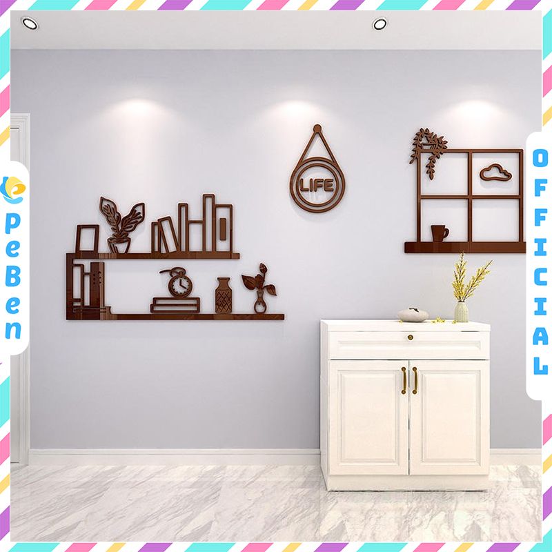 Tranh mica EPeBen dán tường nổi 3d hình Góc Nhỏ Thư Giãn decor trang trí Phòng khách, Phòng làm việc, Phòng ngủ
