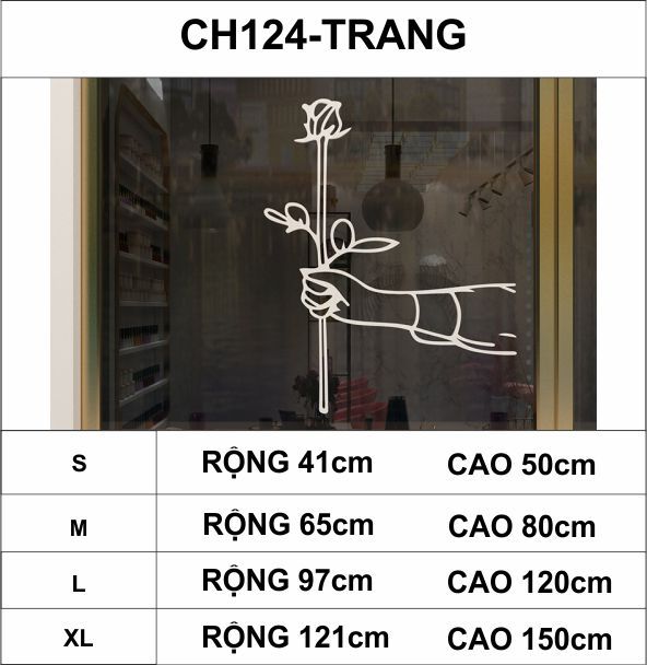 Tranh mica EPeBen dán tường nổi 3d hình welcome coffee, bông hồng decor trang trí quán cafe, trà sữa, quán ăn, nhà hàng