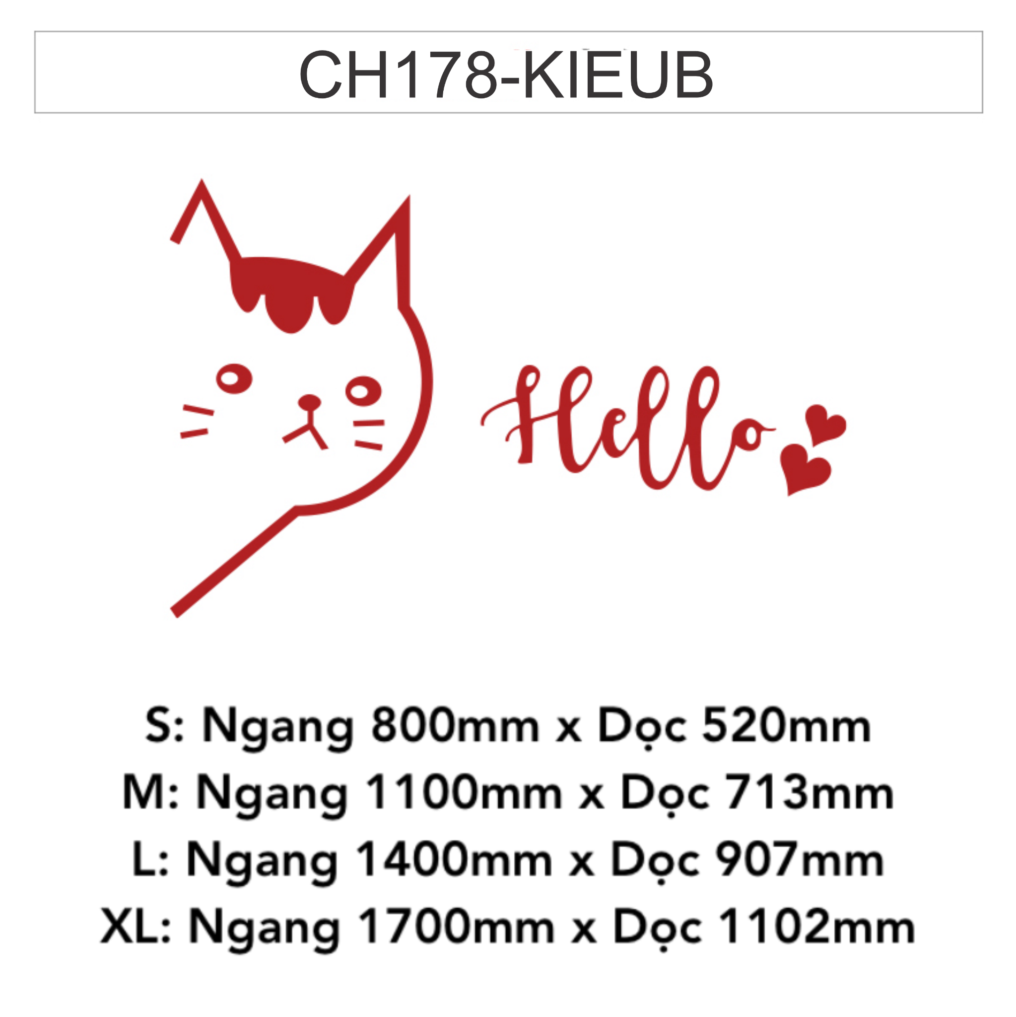 Tranh mica EPeBen dán tường nổi 3d hình Chú Mèo Hello decor trang trí Cửa Hàng, Quán Nước