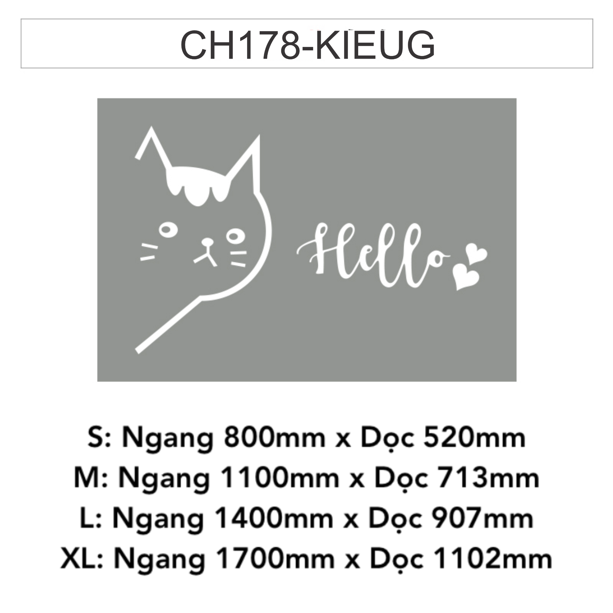 Tranh mica EPeBen dán tường nổi 3d hình Chú Mèo Hello decor trang trí Cửa Hàng, Quán Nước
