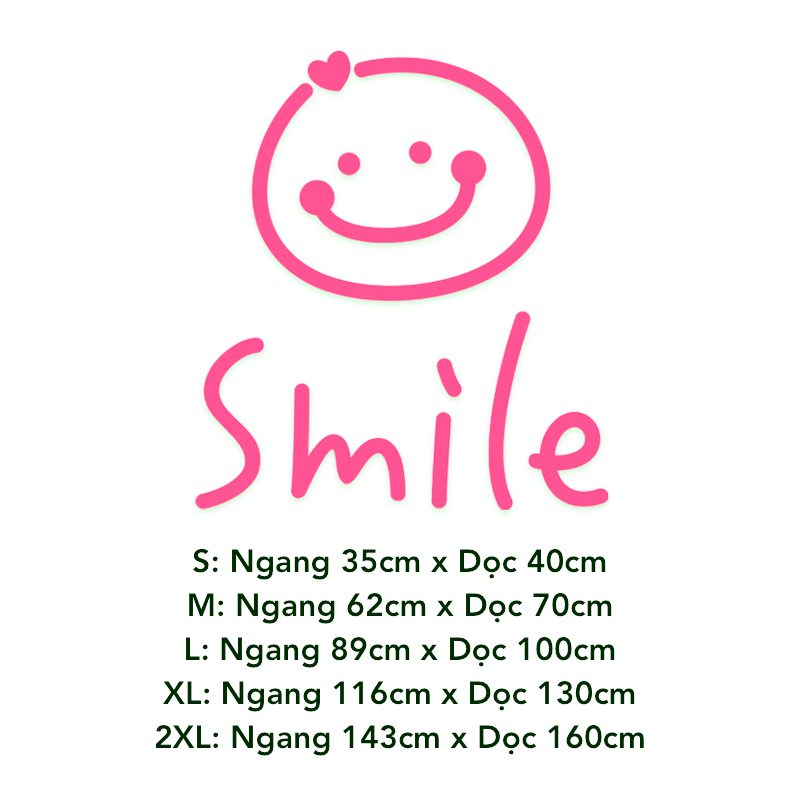 Tranh mica EPeBen dán tường nổi 3d hình sticker icon Smile Sunnyday Good luck trang trí Quán Cafe, Cửa Hàng Làm Bánh