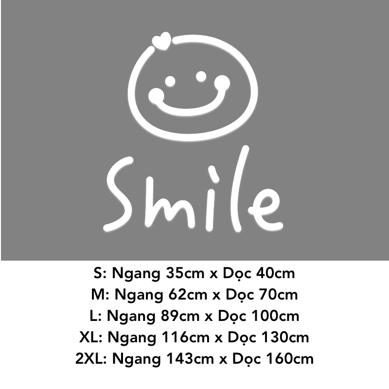 Tranh mica EPeBen dán tường nổi 3d hình sticker icon Smile Sunnyday Good luck trang trí Quán Cafe, Cửa Hàng Làm Bánh