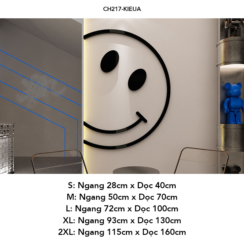 Tranh mica EPeBen dán tường nổi 3d hình Không gian vui vẻ decor trang trí Cửa hàng, Quán Nước, Phòng khách, Phòng ăn
