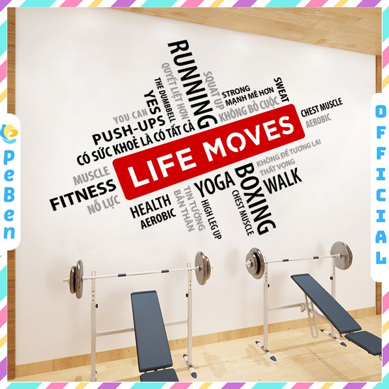 Tranh mica EPeBen dán tường nổi 3d Life Move trang trí Phòng cho bé, Phòng khách