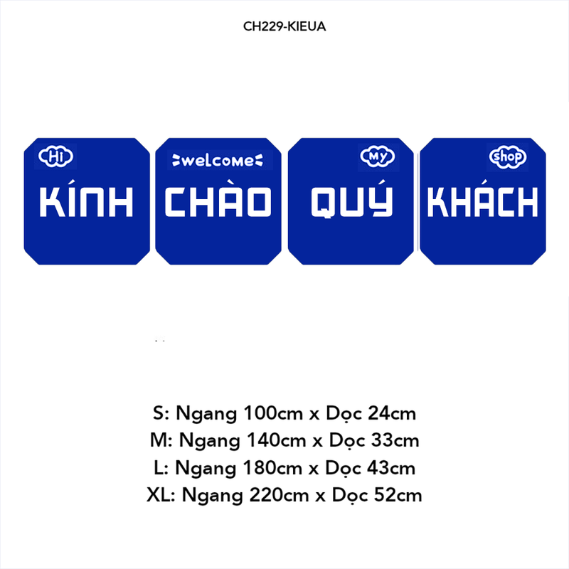 Tranh mica EPeBen dán tường nổi 3d Kính Chào Qúy Khách trang trí Quán Ăn,Quán Coffe
